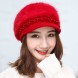 Rabbit Fur Knitted Wool Bucket Hat